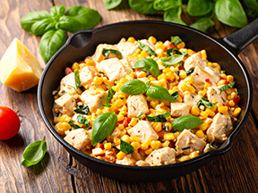 Basil Chicken Corn